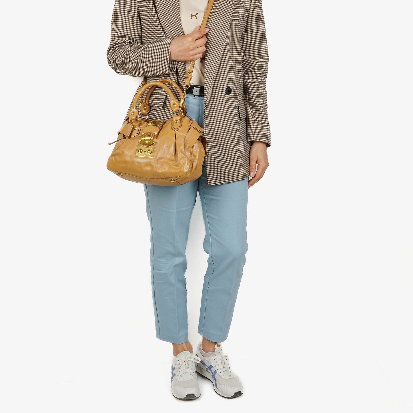 Miu Miu Lux Tote Bag aus Leder