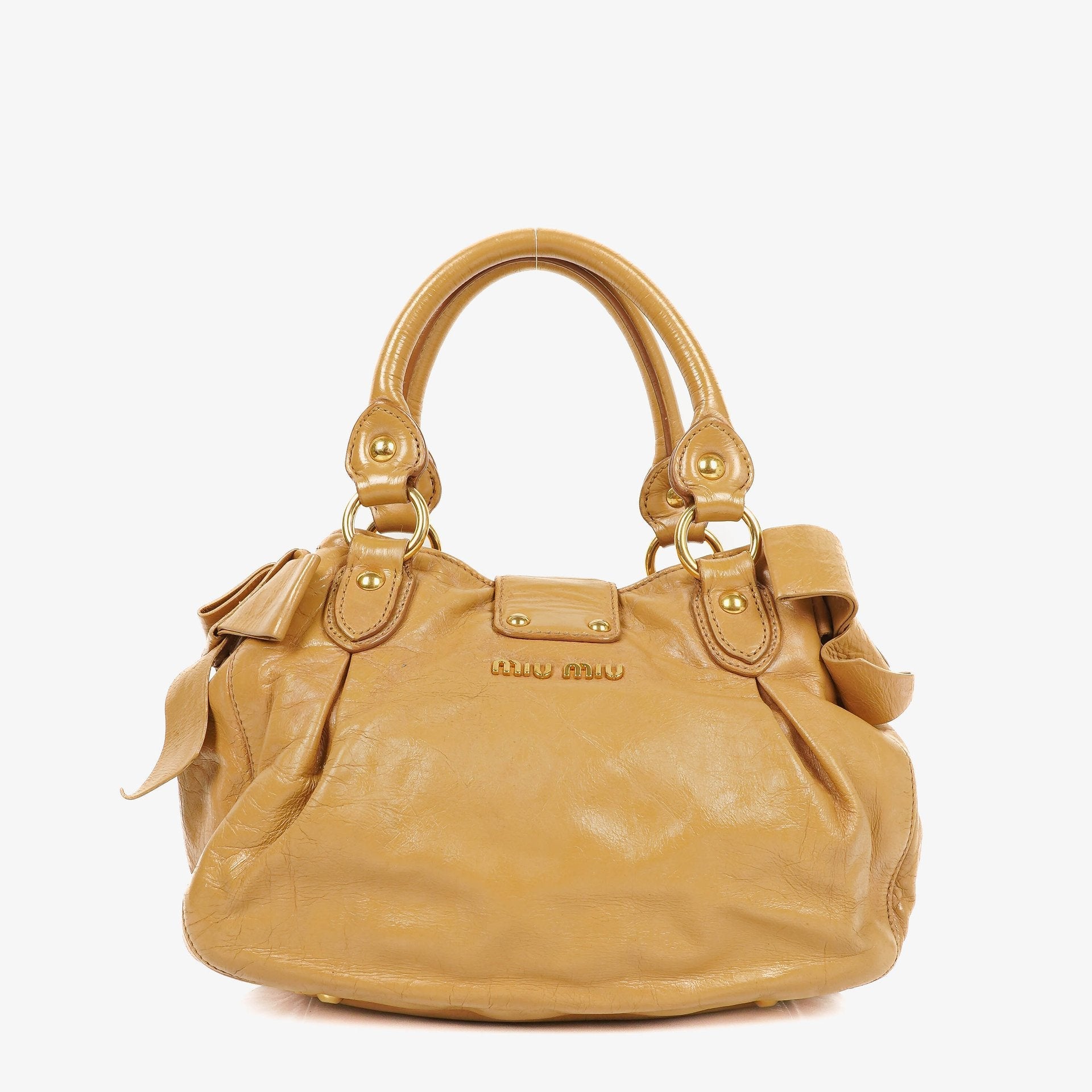 Miu Miu Lux Tote Bag aus Leder