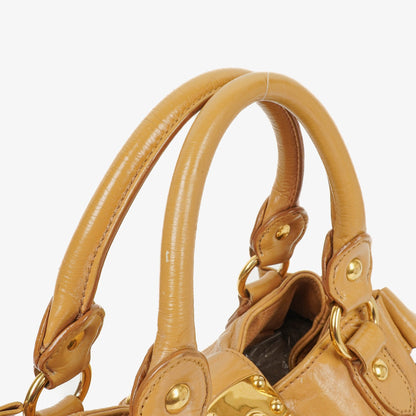 Miu Miu Lux Tote Bag aus Leder