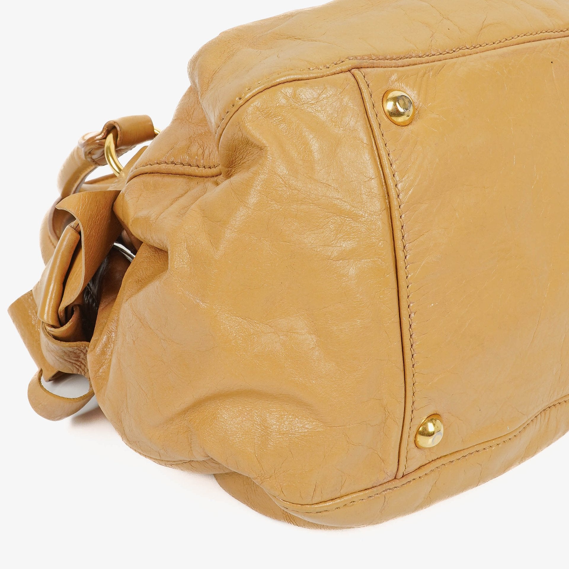 Miu Miu Lux Tote Bag aus Leder