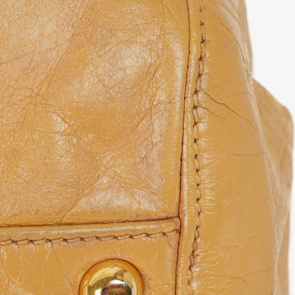 Miu Miu Lux Tote Bag aus Leder