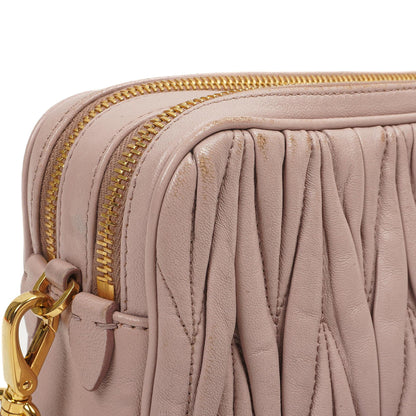 Miu Miu Matelasse Nappa Leder Crossbody Clutch Bag Mughetto