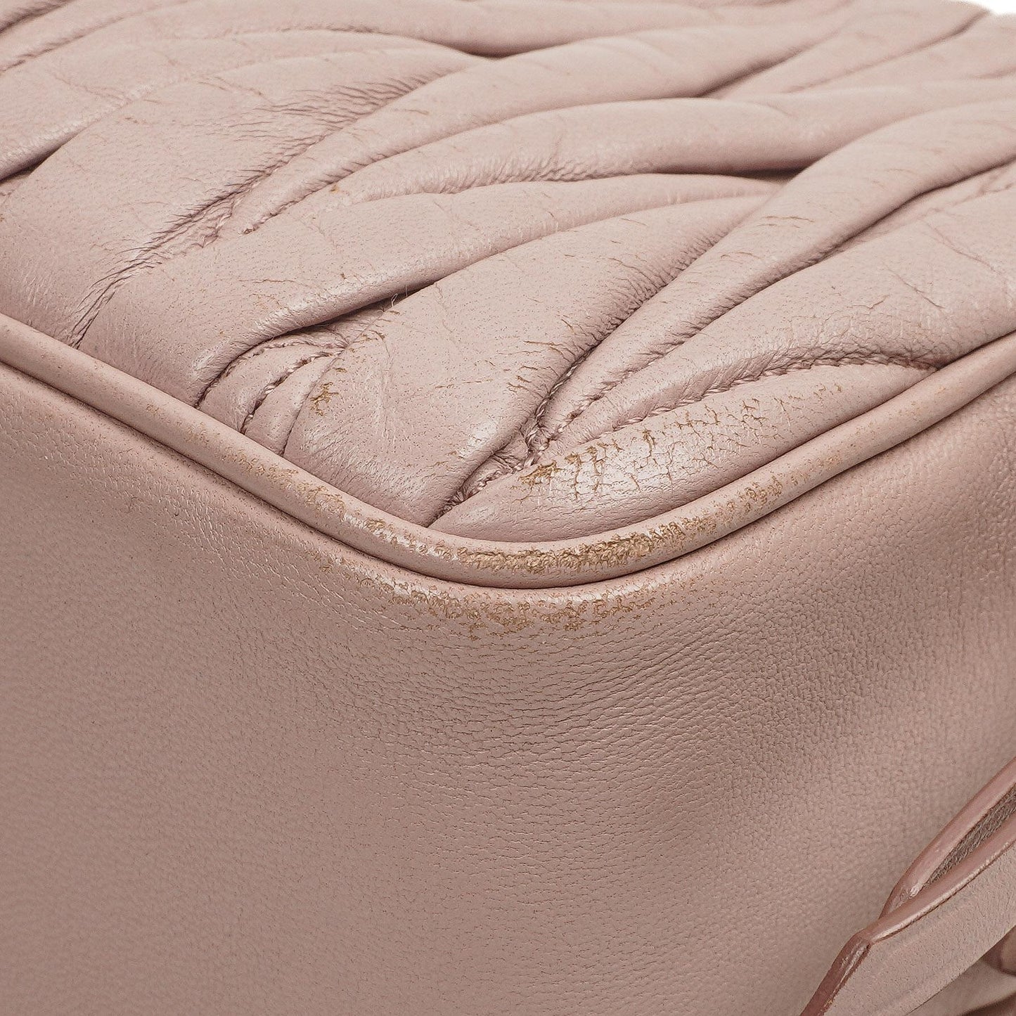 Miu Miu Matelasse Nappa Leder Crossbody Clutch Bag Mughetto