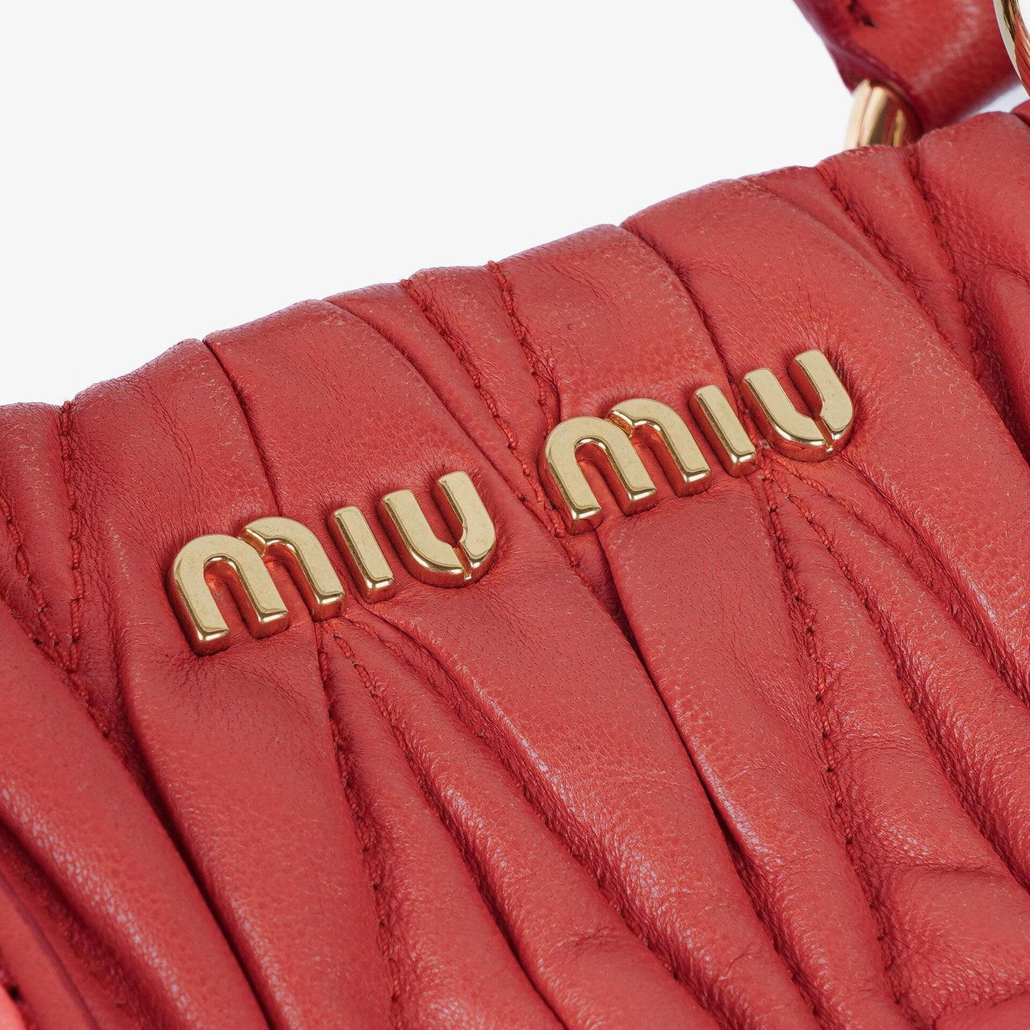 Miu Miu Matelassé Satchel Tasche aus rosa Leder