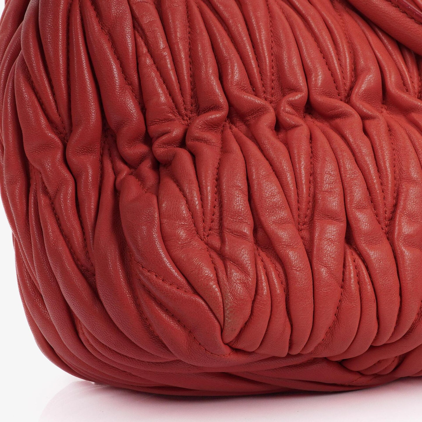 Miu Miu Matelassé Satchel Tasche aus rosa Leder
