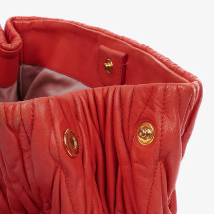 Miu Miu Matelassé Satchel Tasche aus rosa Leder