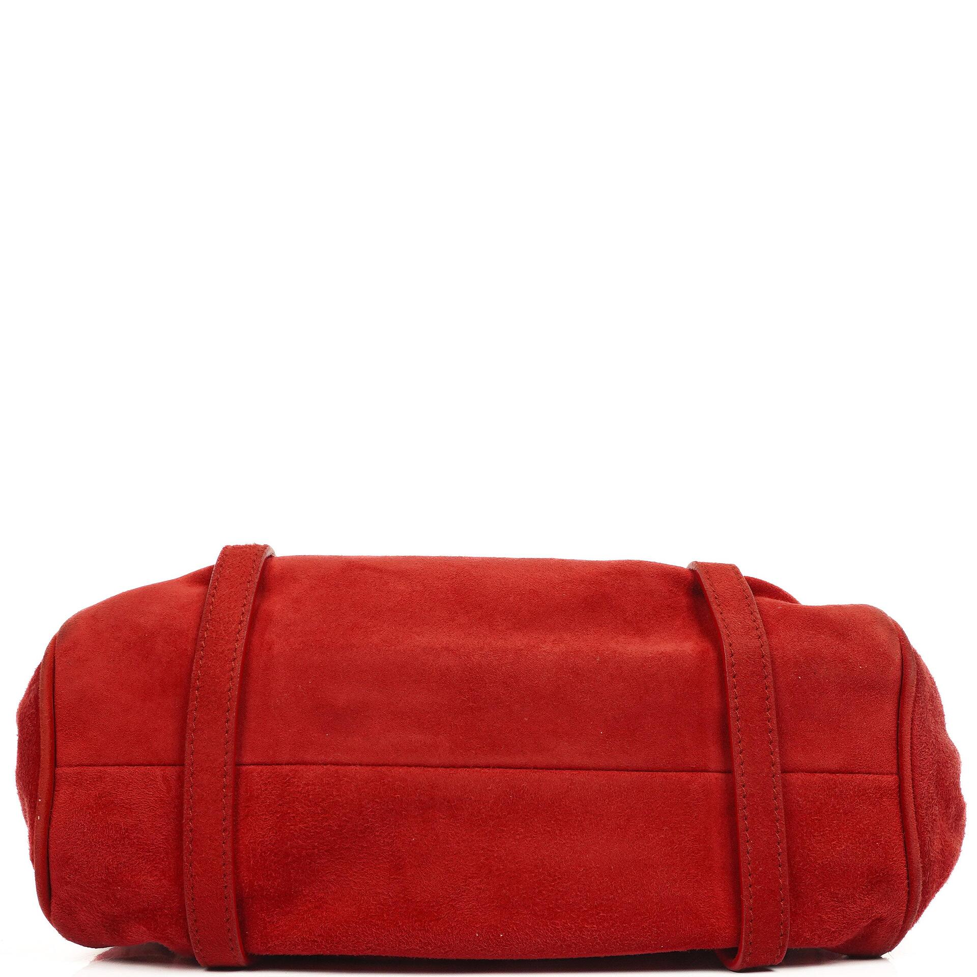 Miu Miu Kleine Satchel Tasche Rosso Camoscio