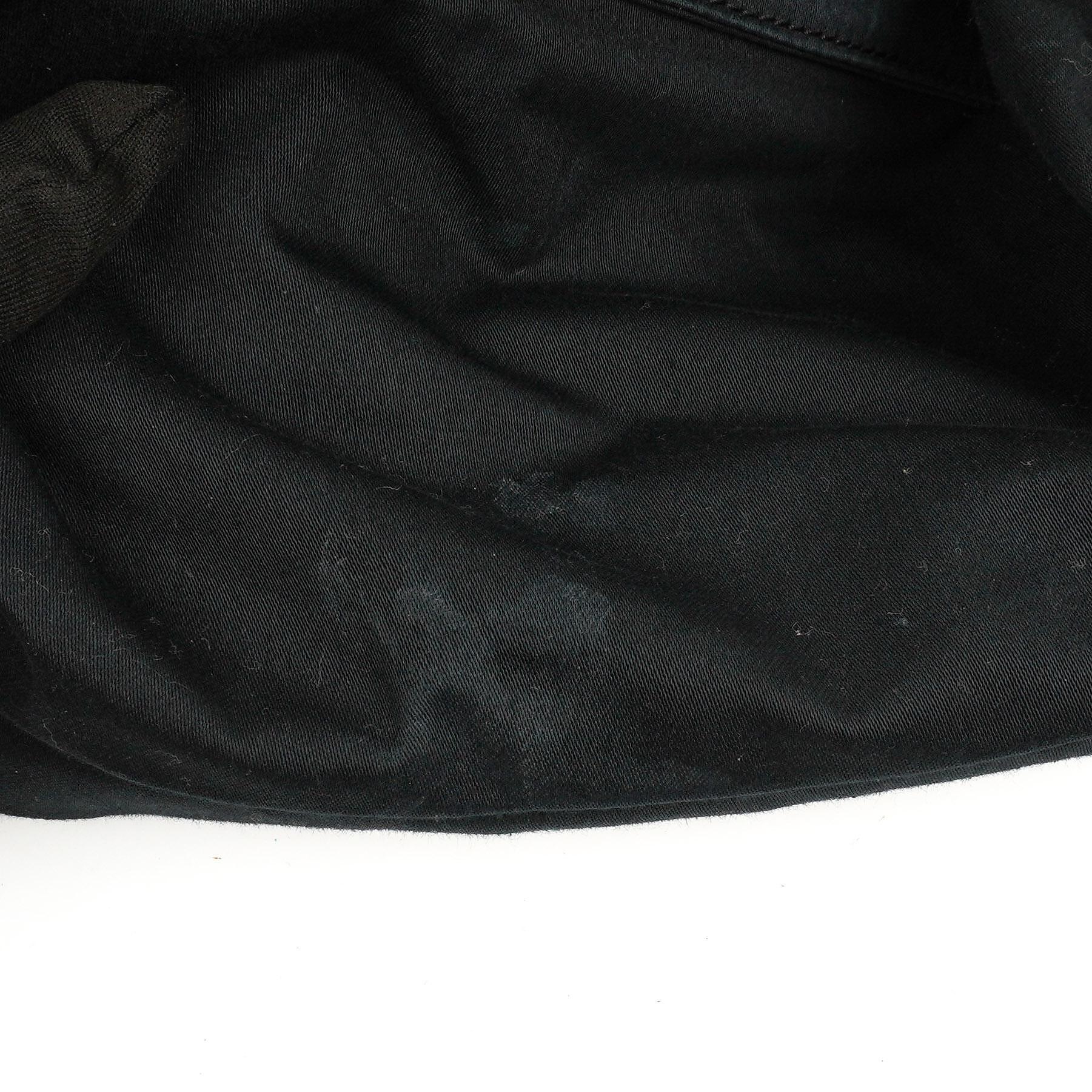 Miu Miu Kleine Vitello Shine Schwarze Schleifen Satchel Tasche