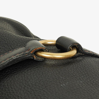 Miu Miu Vitello Bow Satchel Tasche in Schwarz