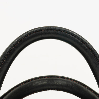 Miu Miu Vitello Bow Satchel Tasche in Schwarz
