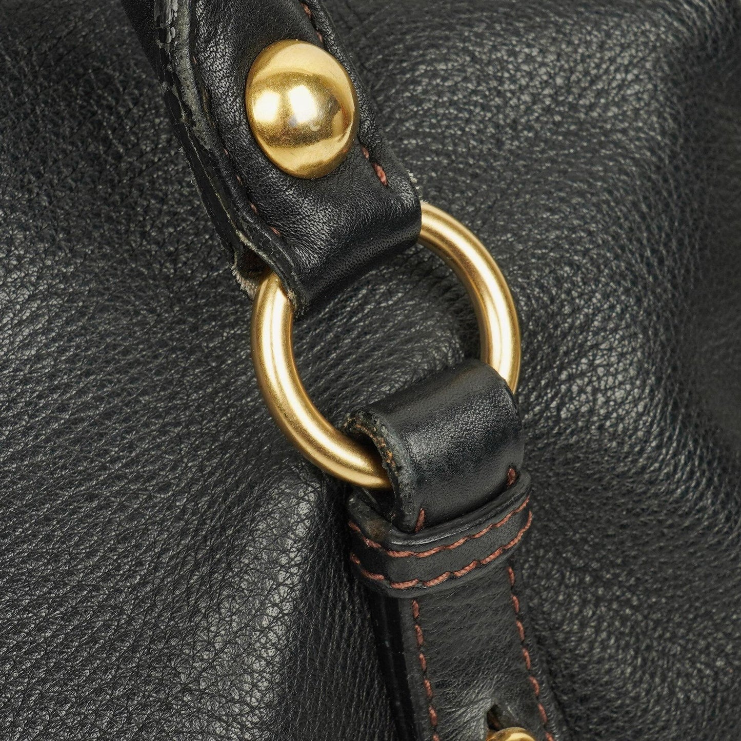 Miu Miu Vitello Bow Satchel Tasche in Schwarz