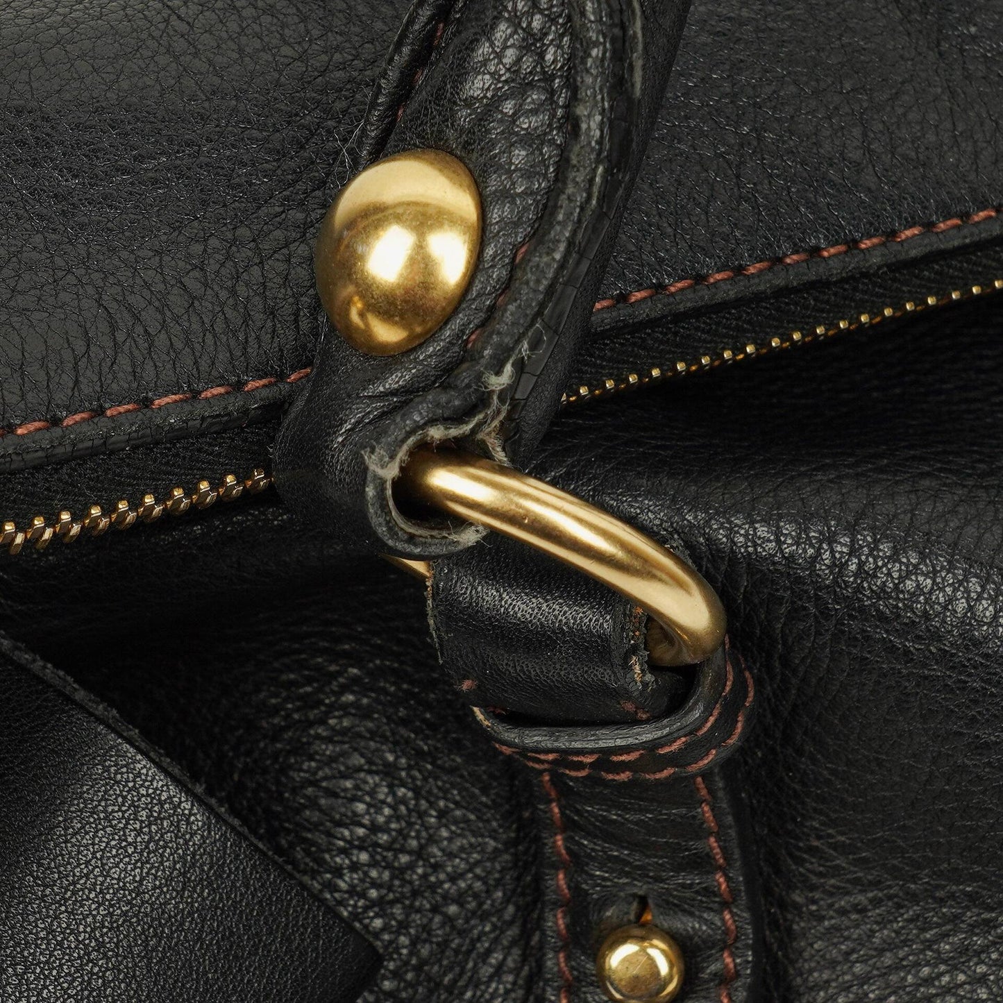 Miu Miu Vitello Bow Satchel Tasche in Schwarz