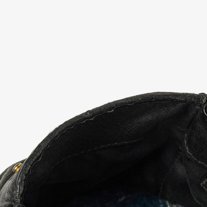 Miu Miu Vitello Caribu Tragetasche aus schwarzem Leder