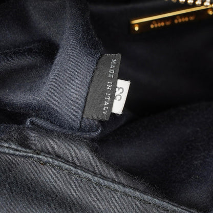 Miu Miu kleine Bow Satchel Tasche aus schwarzem Vitello Leder