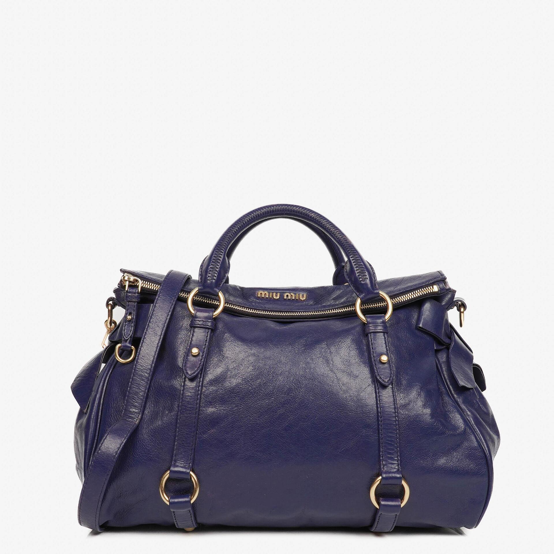 Miu Miu Vitello Bow Satchel Tasche