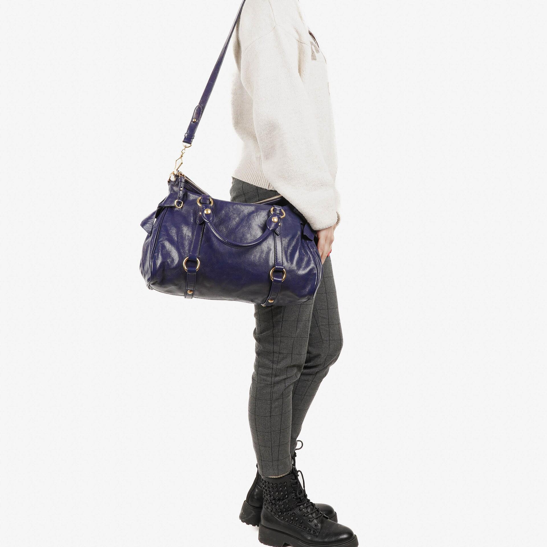 Miu Miu Vitello Bow Satchel Tasche