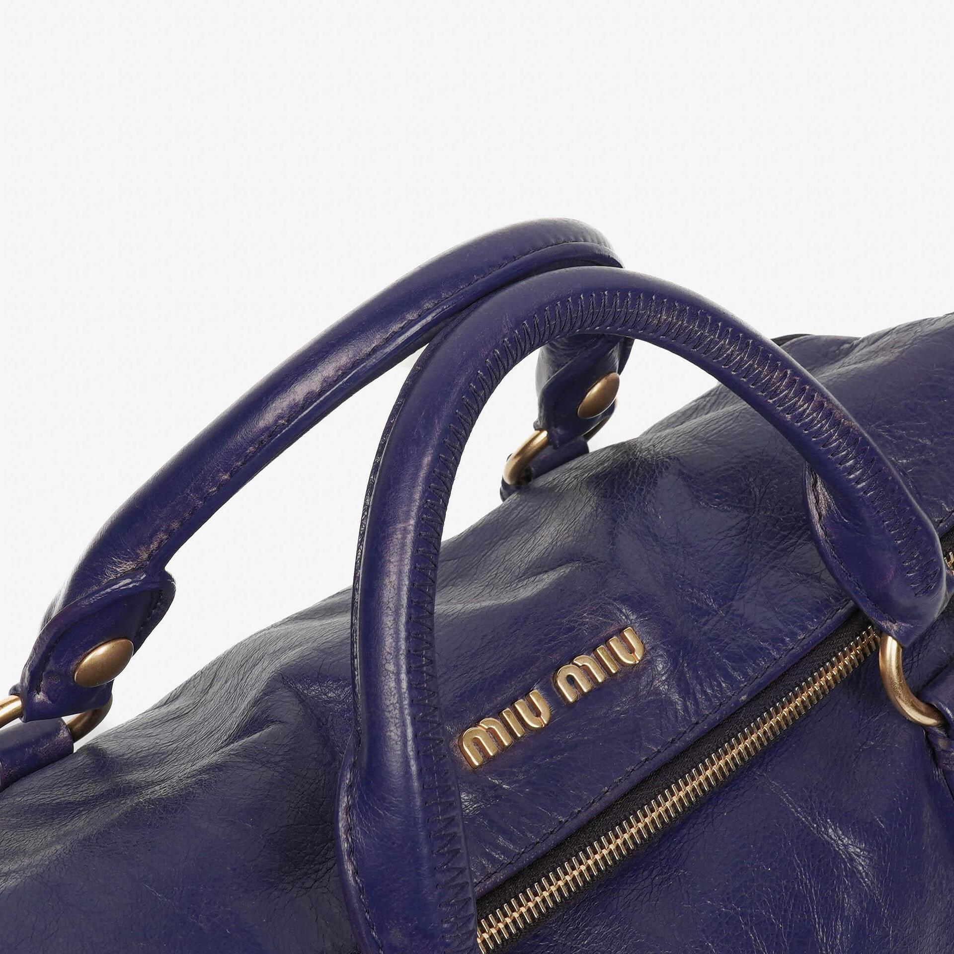 Miu Miu Vitello Bow Satchel Tasche