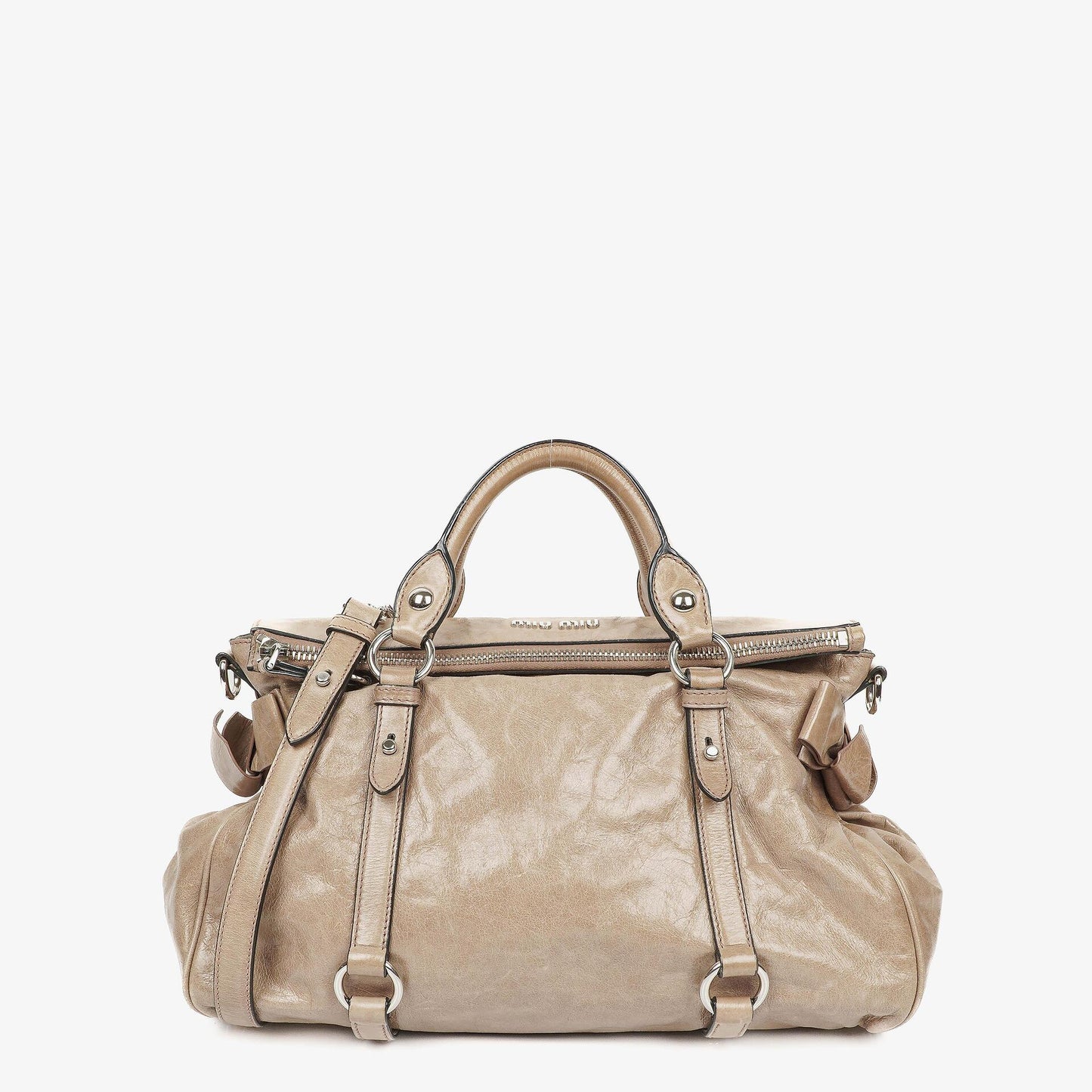 Miu Miu Vitello Bow Satchel Tasche