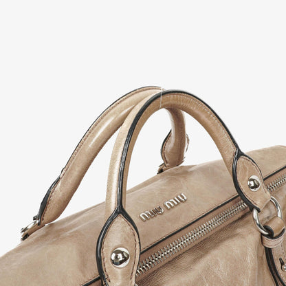 Miu Miu Vitello Bow Satchel Tasche