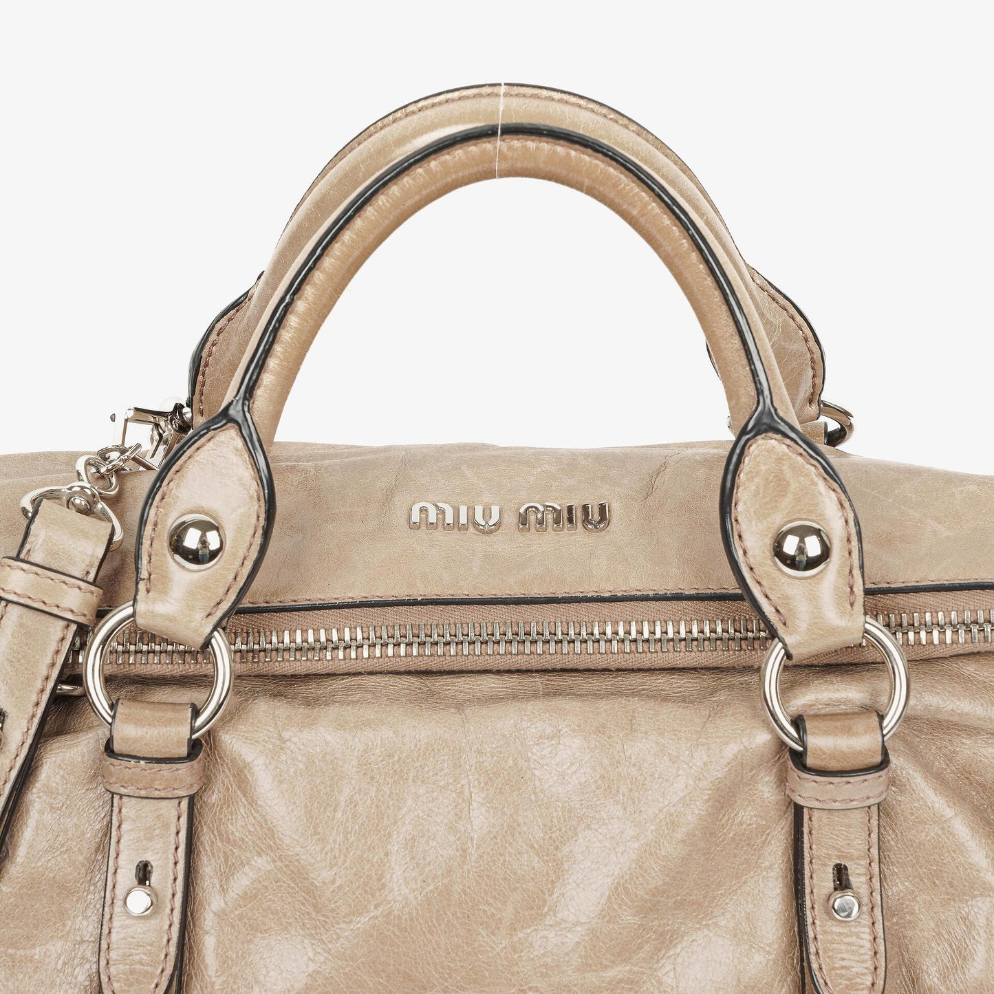 Miu Miu Vitello Bow Satchel Tasche