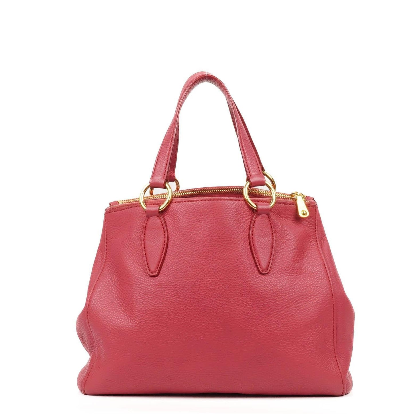 Miu Miu Vitello Caribu Pink Leder Tote Tasche