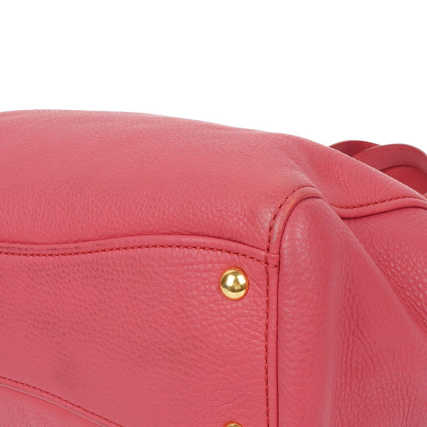 Miu Miu Vitello Caribu Pink Leder Tote Tasche