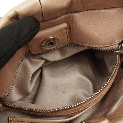 Miu Miu Vitello Lux Beigefarbene Satchel Tasche