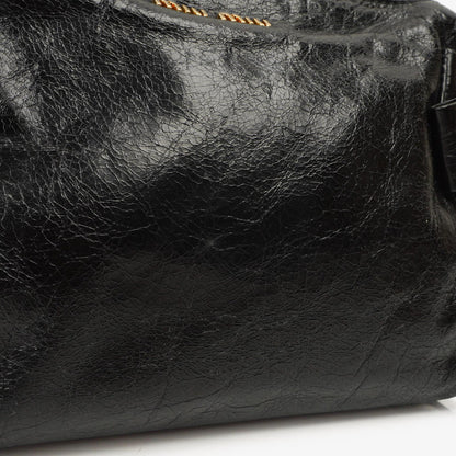 Miu Miu Vitello Lux Schwarze Schleifen Tasche