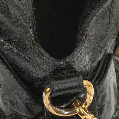 Miu Miu Vitello Lux Mini Schleifen Satchel Tasche Schwarz