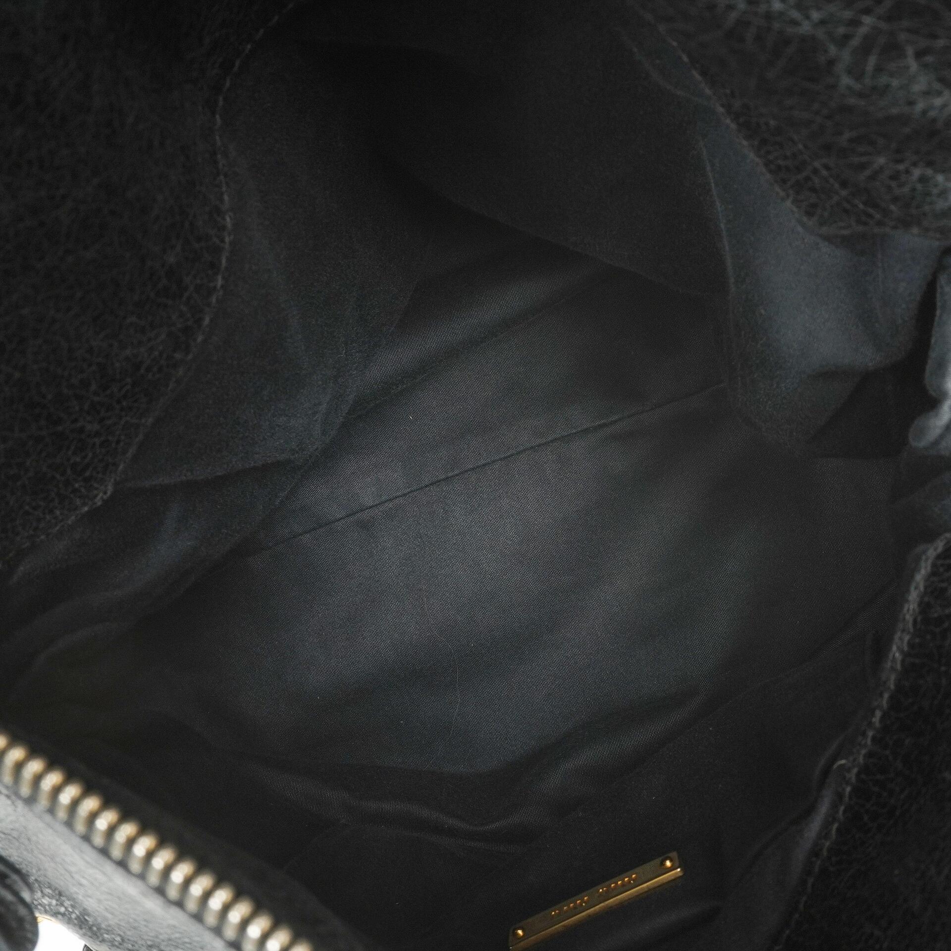 Miu Miu Vitello Lux Mini Schleifen Satchel Tasche Schwarz