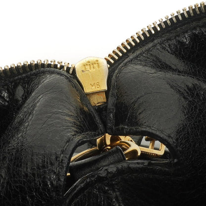 Miu Miu Vitello Lux Mini Schleifen Satchel Tasche Schwarz