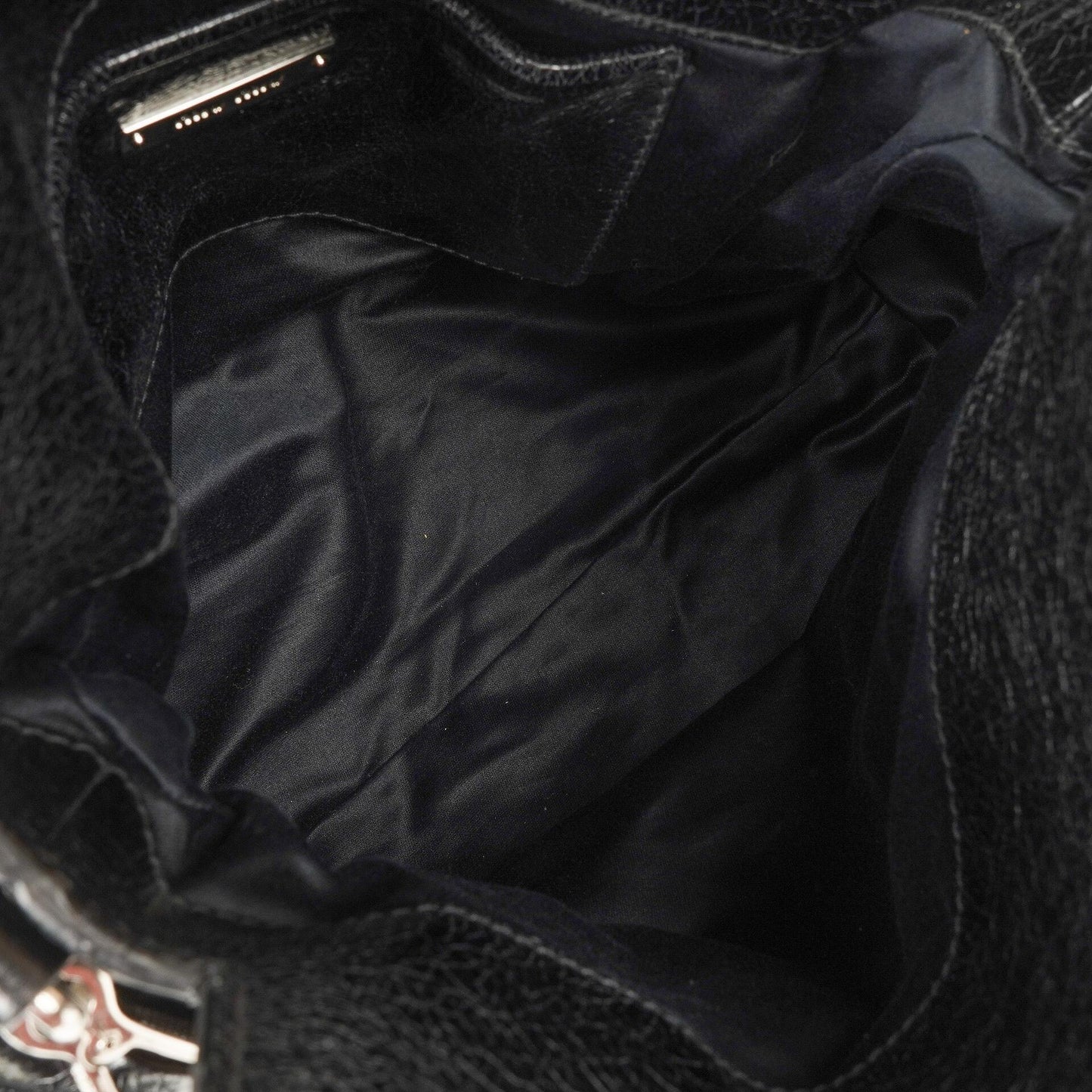 Miu Miu Vitello Lux kleine Bow Satchel-Tasche in Schwarz