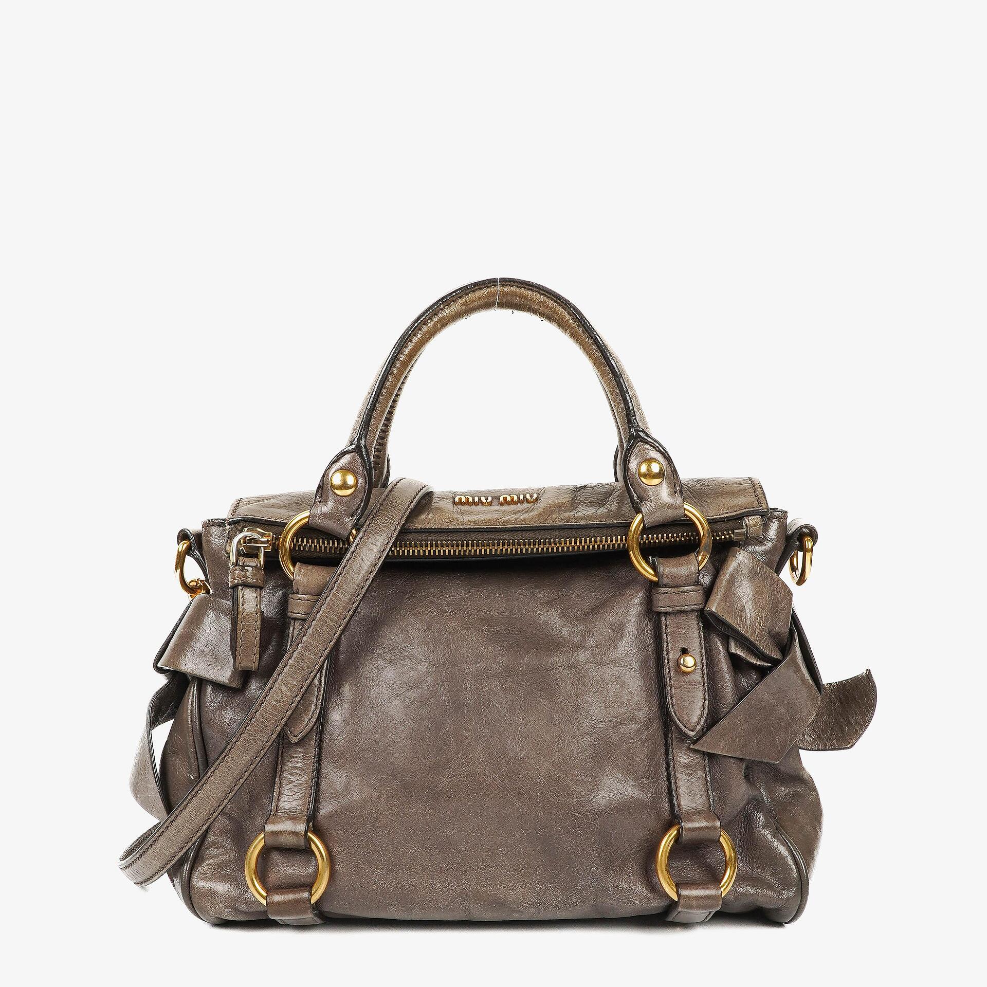 Miu Miu Vitello Lux Schleifen Satchel Tasche