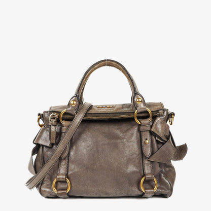 Miu Miu Vitello Lux Schleifen Satchel Tasche