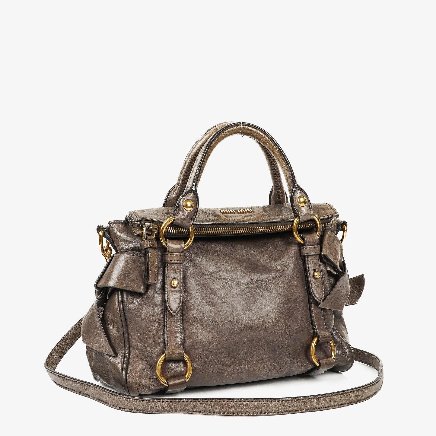 Miu Miu Vitello Lux Schleifen Satchel Tasche
