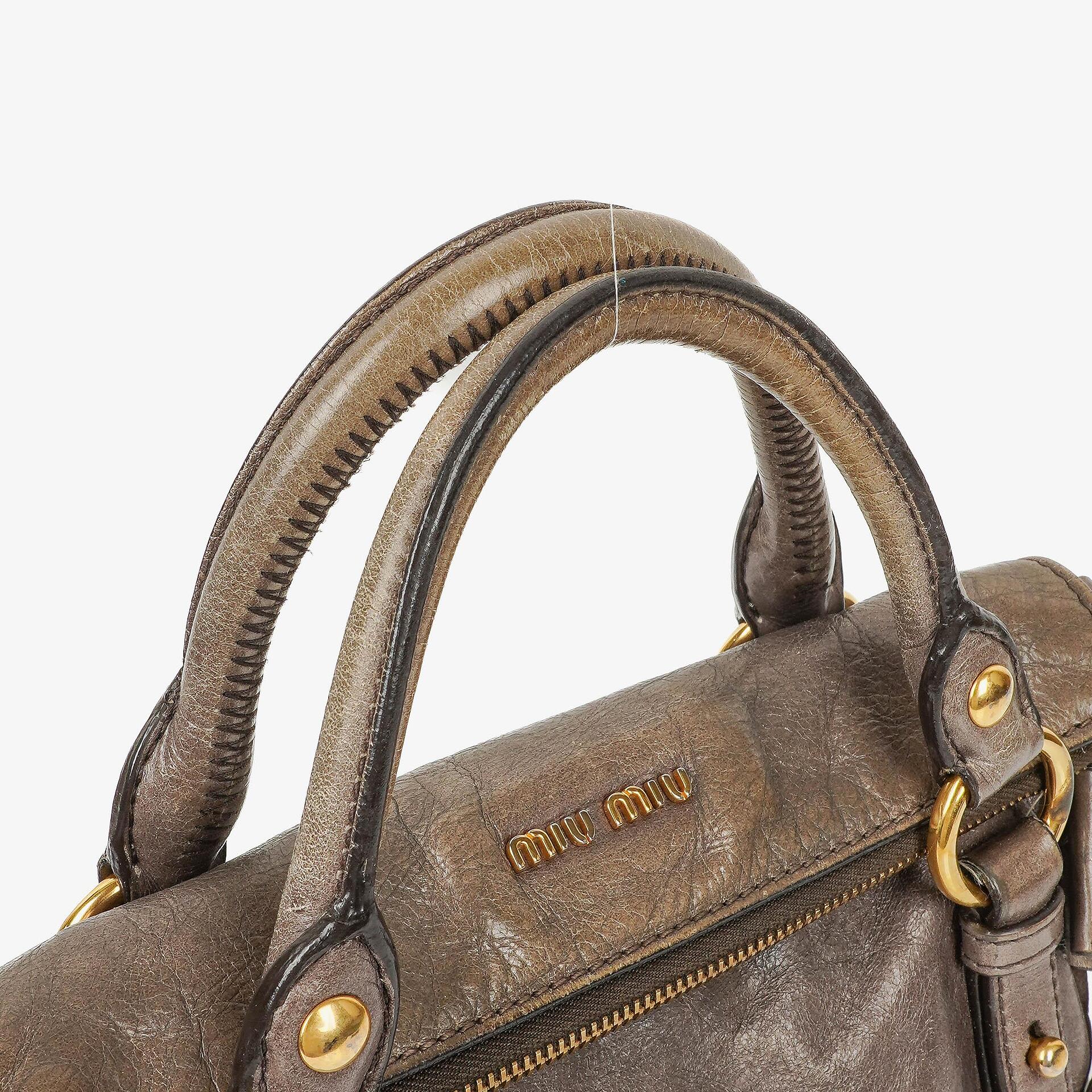 Miu Miu Vitello Lux Schleifen Satchel Tasche