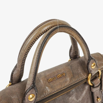 Miu Miu Vitello Lux Schleifen Satchel Tasche