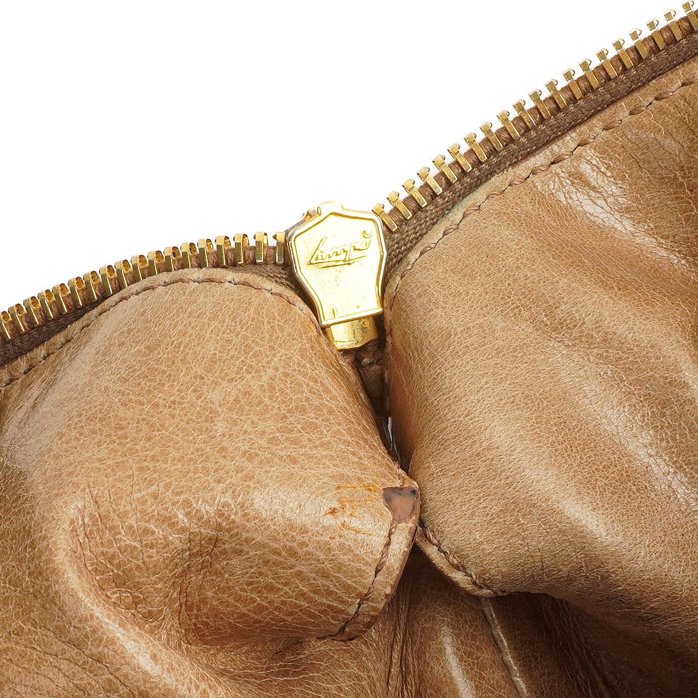 Miu Miu Vitello Lux Satchel Bow Bag Cammeo