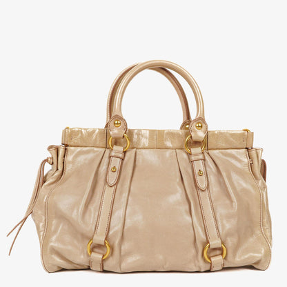 Miu Miu Vitello Lux Cipria Satchel Tasche
