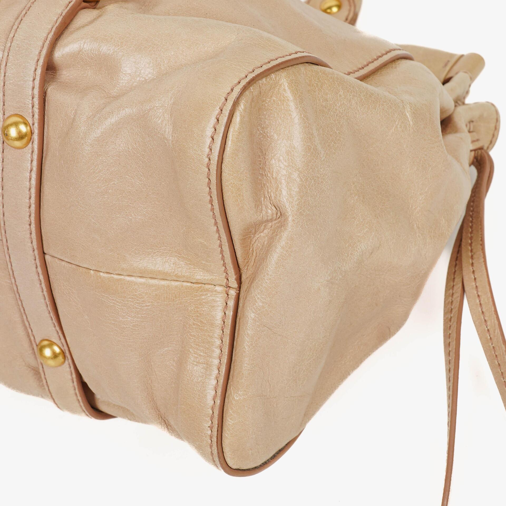 Miu Miu Vitello Lux Cipria Satchel Tasche