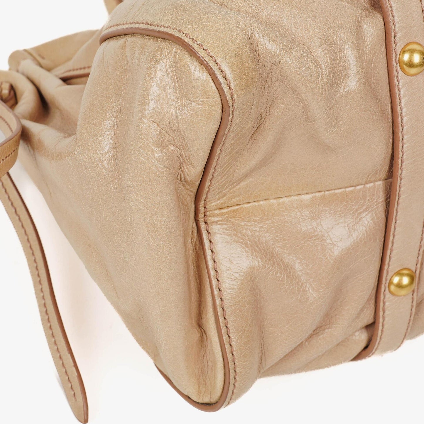 Miu Miu Vitello Lux Cipria Satchel Tasche