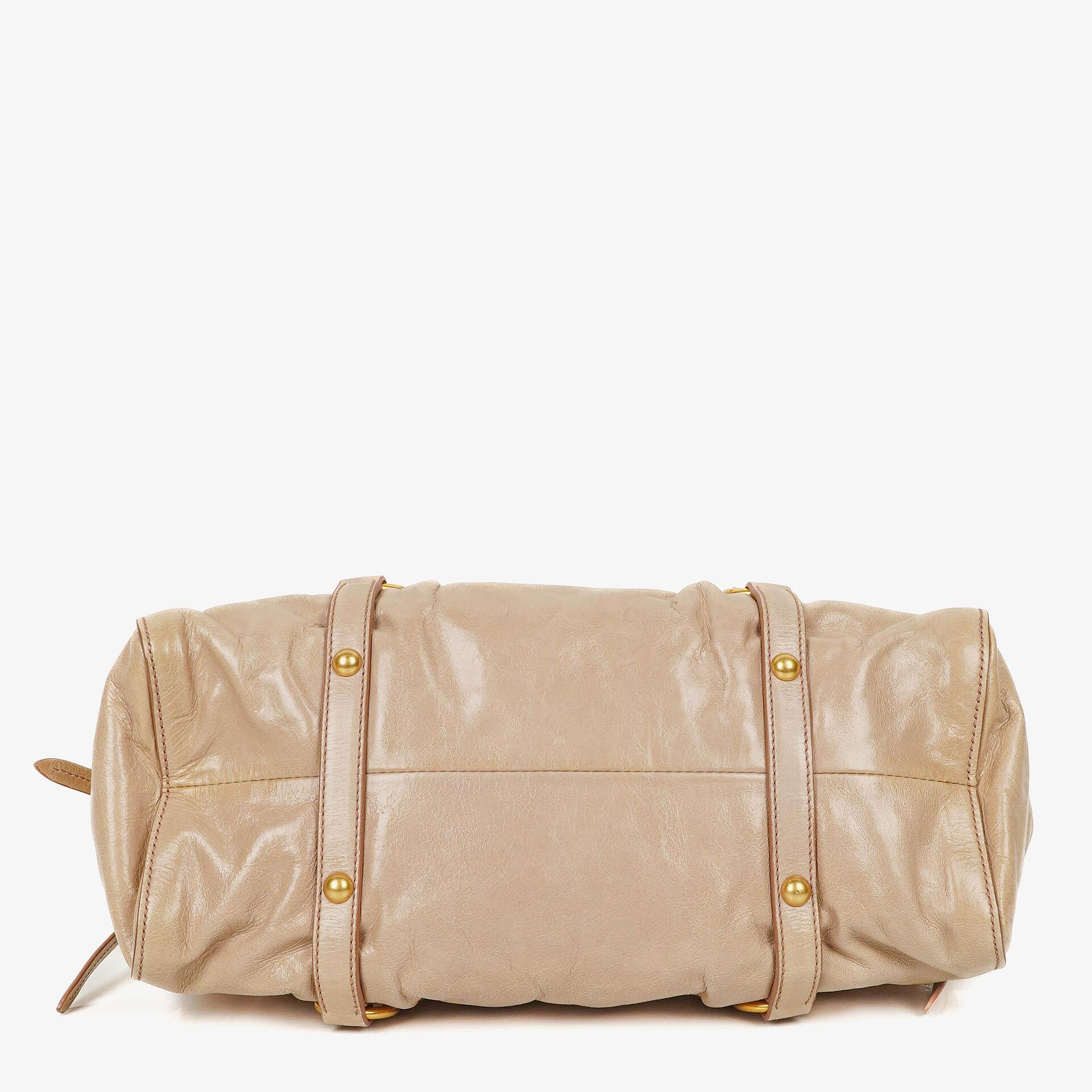 Miu Miu Vitello Lux Cipria Satchel Tasche