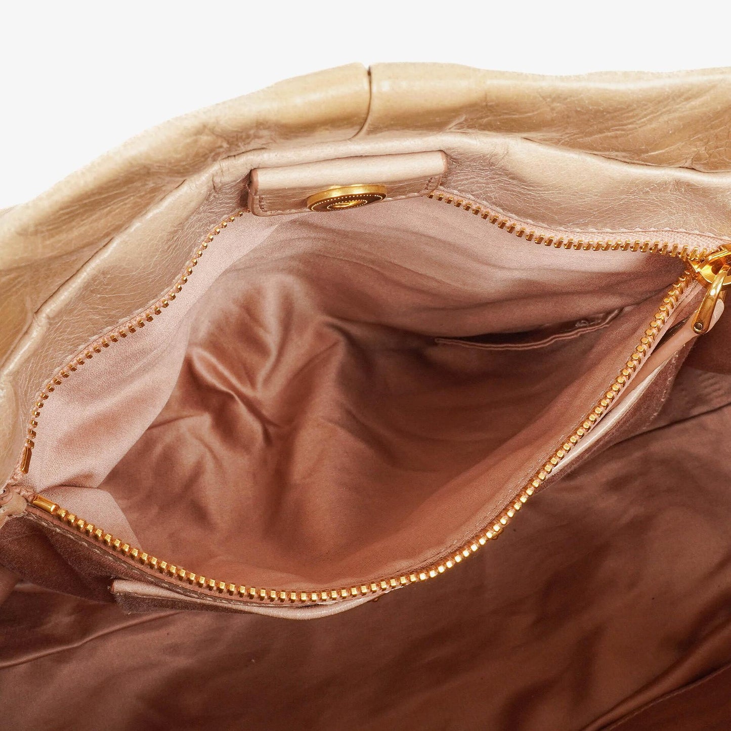 Miu Miu Vitello Lux Cipria Satchel Tasche
