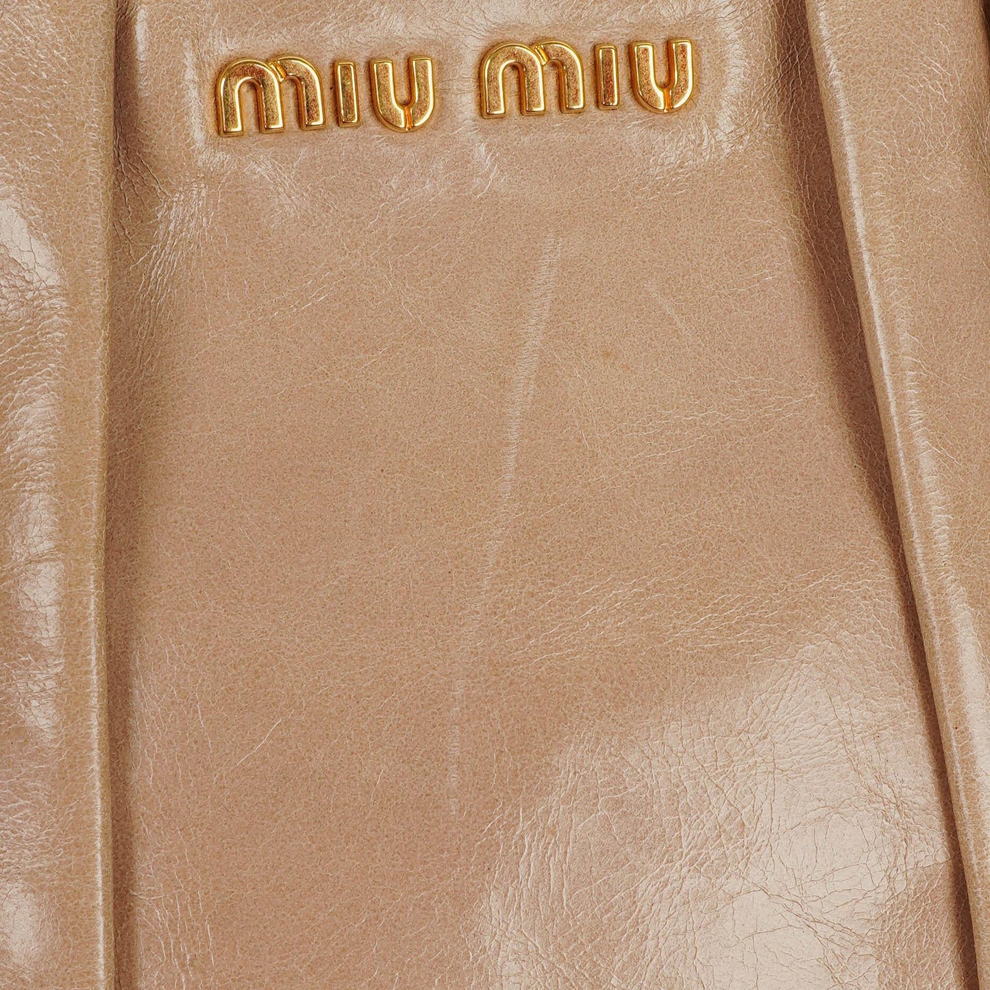 Miu Miu Vitello Lux Cipria Satchel Tasche