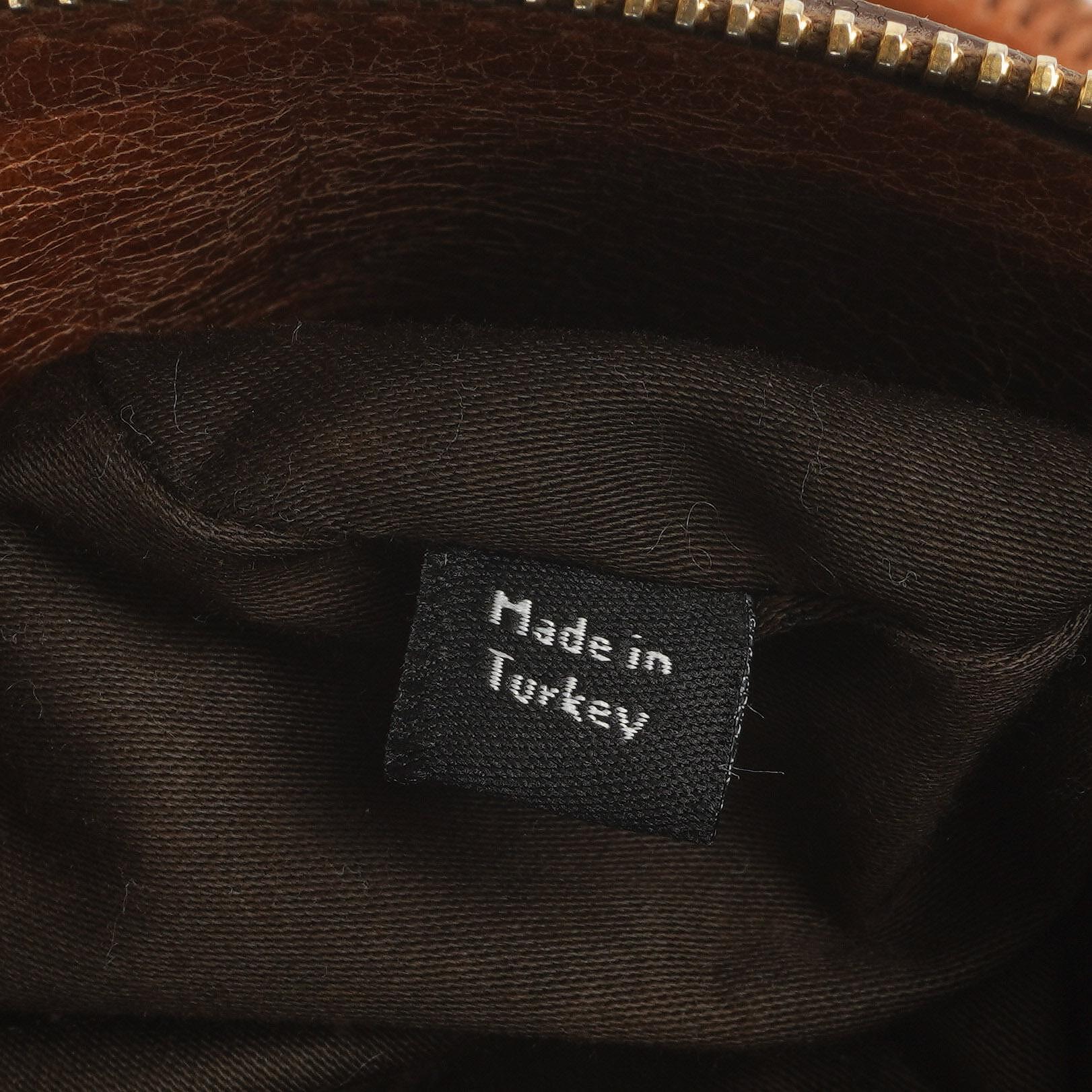Miu Miu Vitello Lux Mini Bow Satchel Bag Cognac