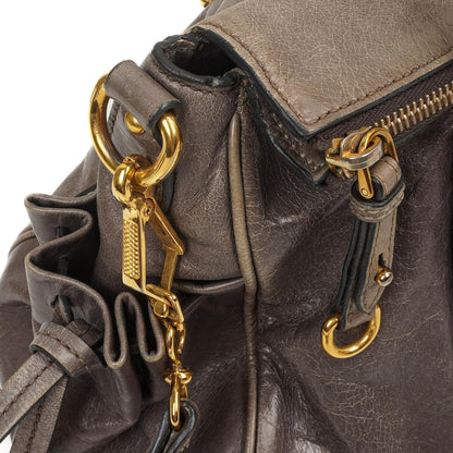 Miu Miu Vitello Lux Fumo Bow Tasche
