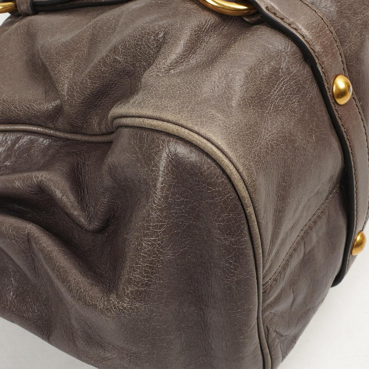 Miu Miu Vitello Lux Fumo Bow Tasche