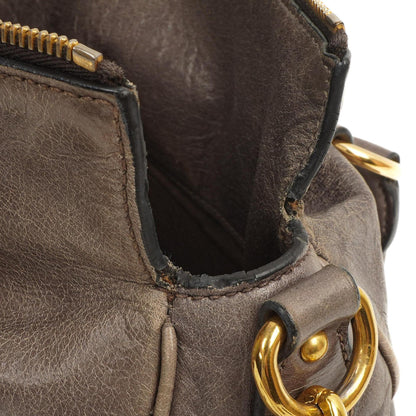 Miu Miu Vitello Lux Fumo Bow Tasche