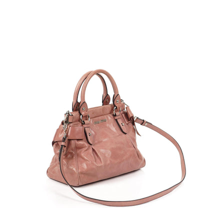 Miu Miu Vitello Lux Loto Satchel Bag Sehr gut