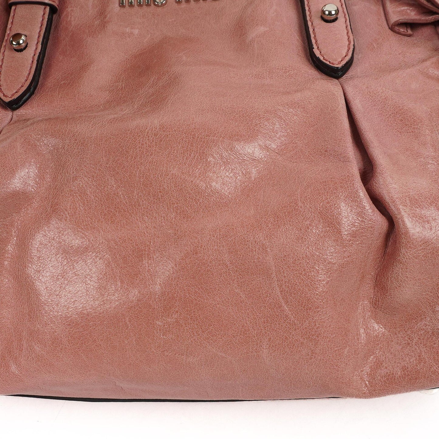Miu Miu Vitello Lux Loto Satchel Bag Sehr gut